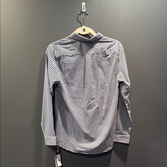 Boy's Vineyard Vines Navy and White Checkered Shirt - Picture 2 of 4